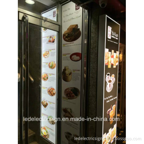 Restaurant Menu Light Box with LED Sign Board